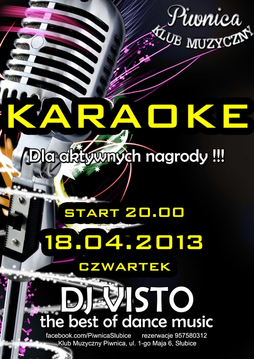 18.04 karaoke piwnica