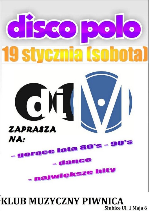 19.01 disco polo piwnica