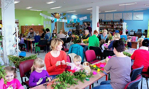 Warsztaty wielkanocne w bibliotece