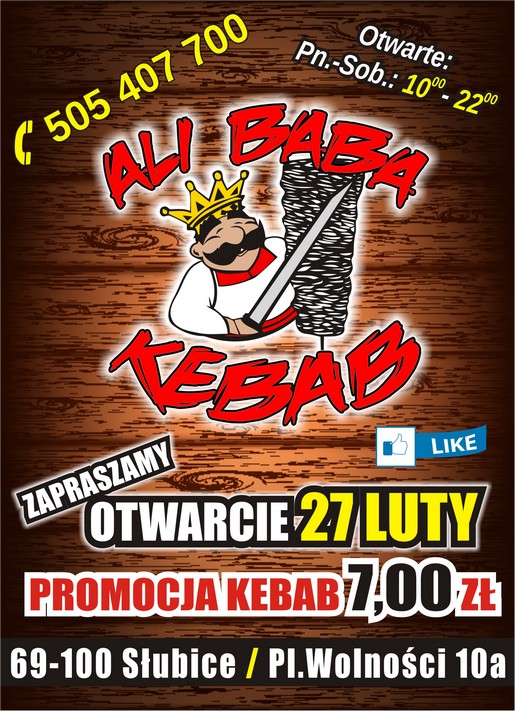 alibaba kebab plakat