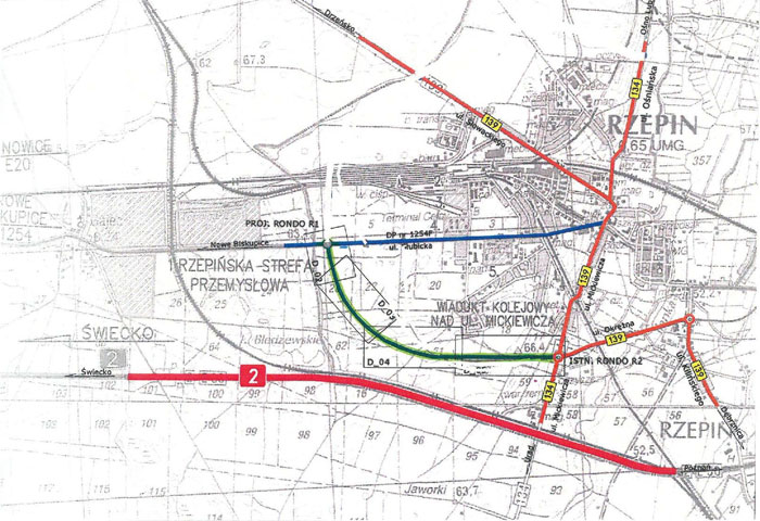 obwodnica rzepin_mapa