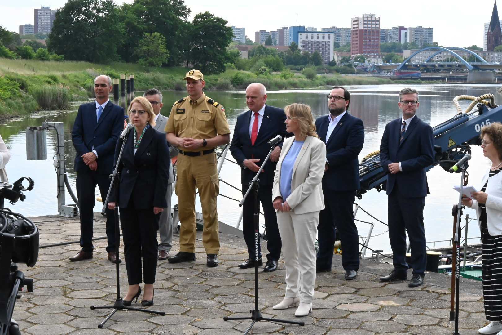 Konferencja prasowa ministrów środowiska Polski i Niemiec