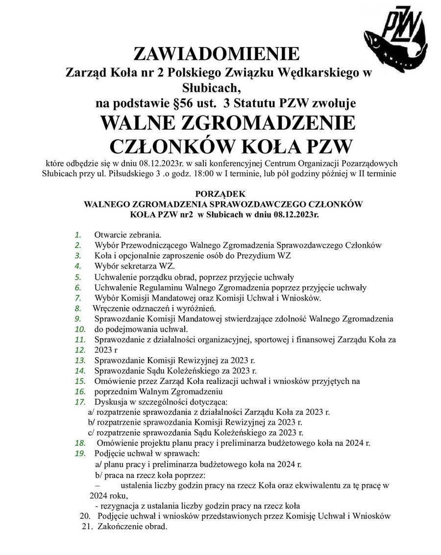 zawiadomienie