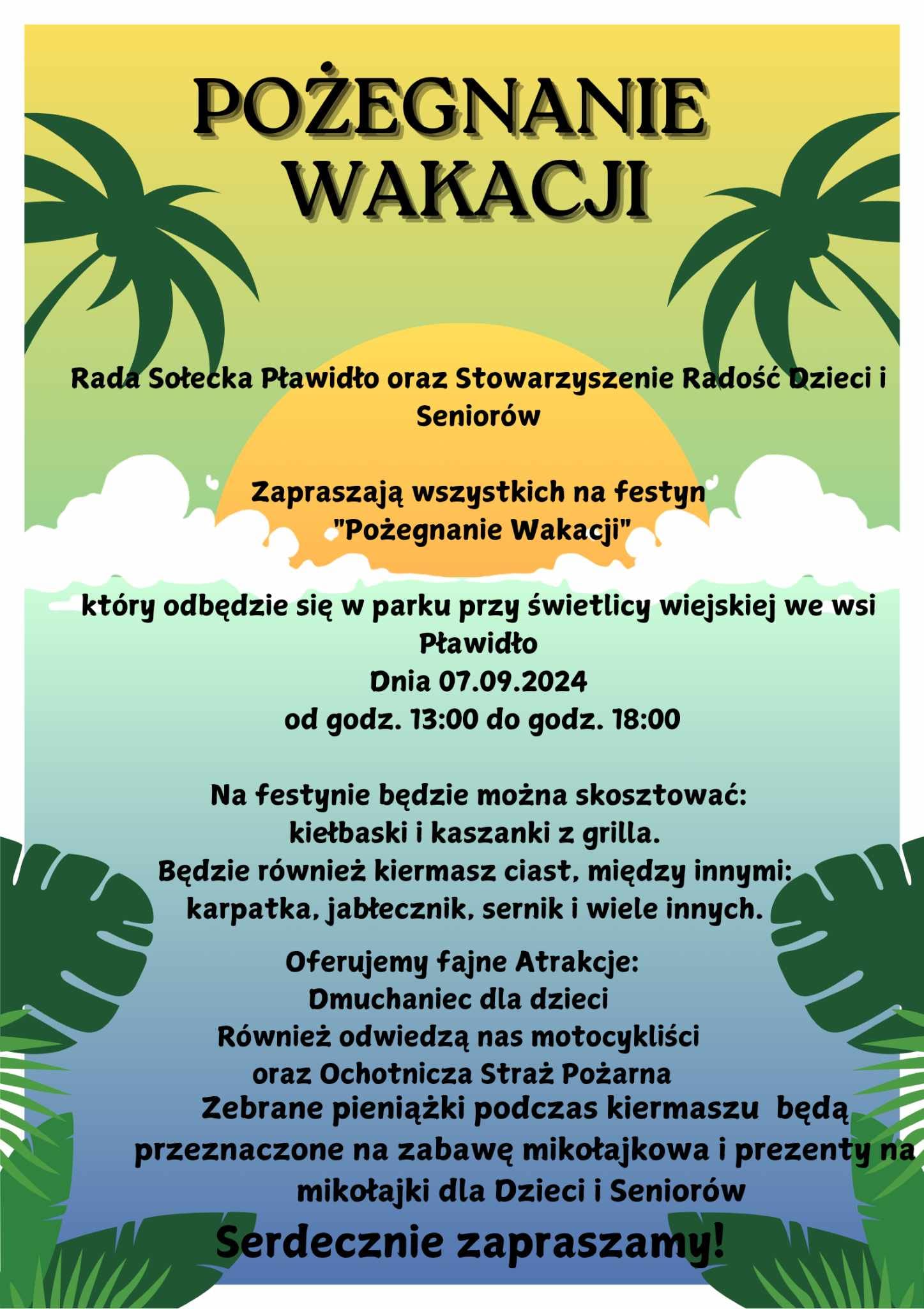 Festyn "Pożegnanie wakacji" w Pławidle