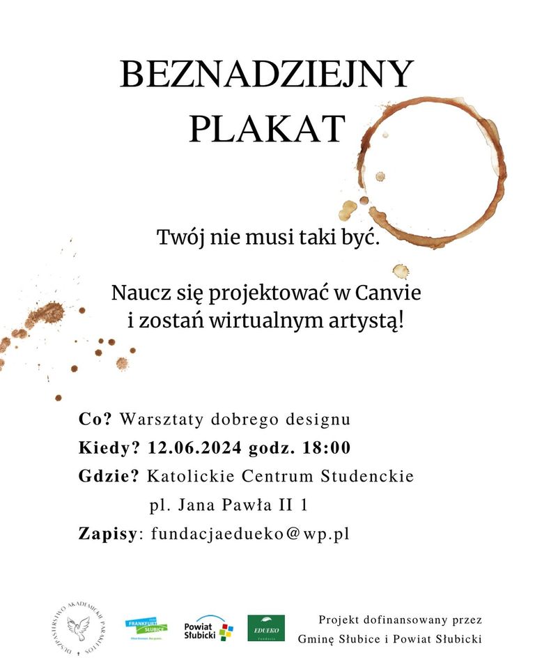 Warsztaty z projektowania graficznego w Katolickim Centrum Studenckim