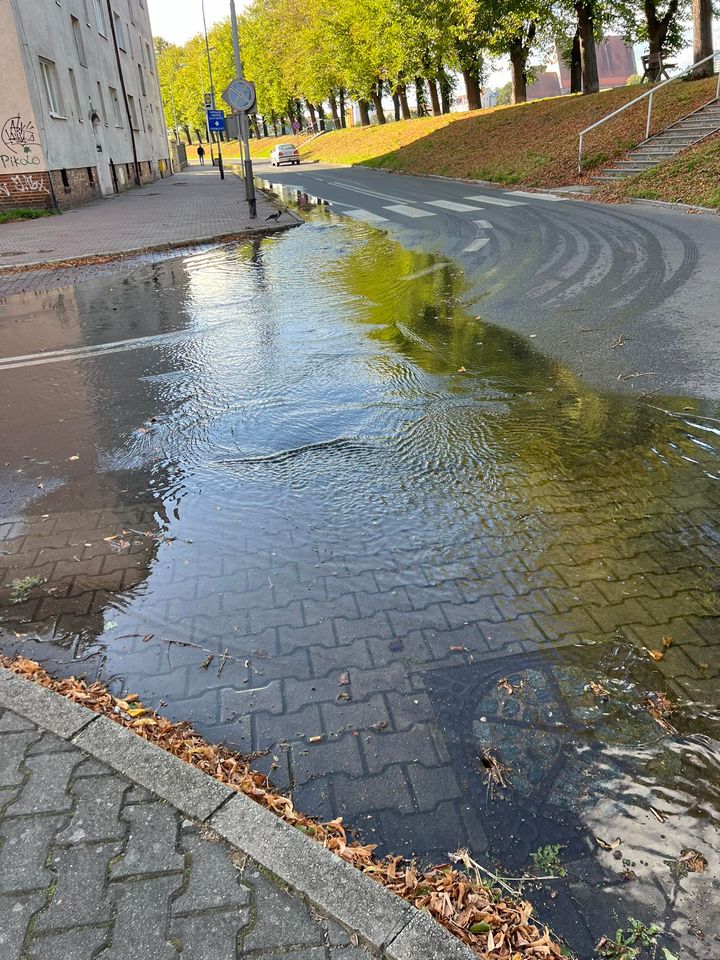 Na skutek wysokiego stanu Odry w wielu miejscach pojawia się woda