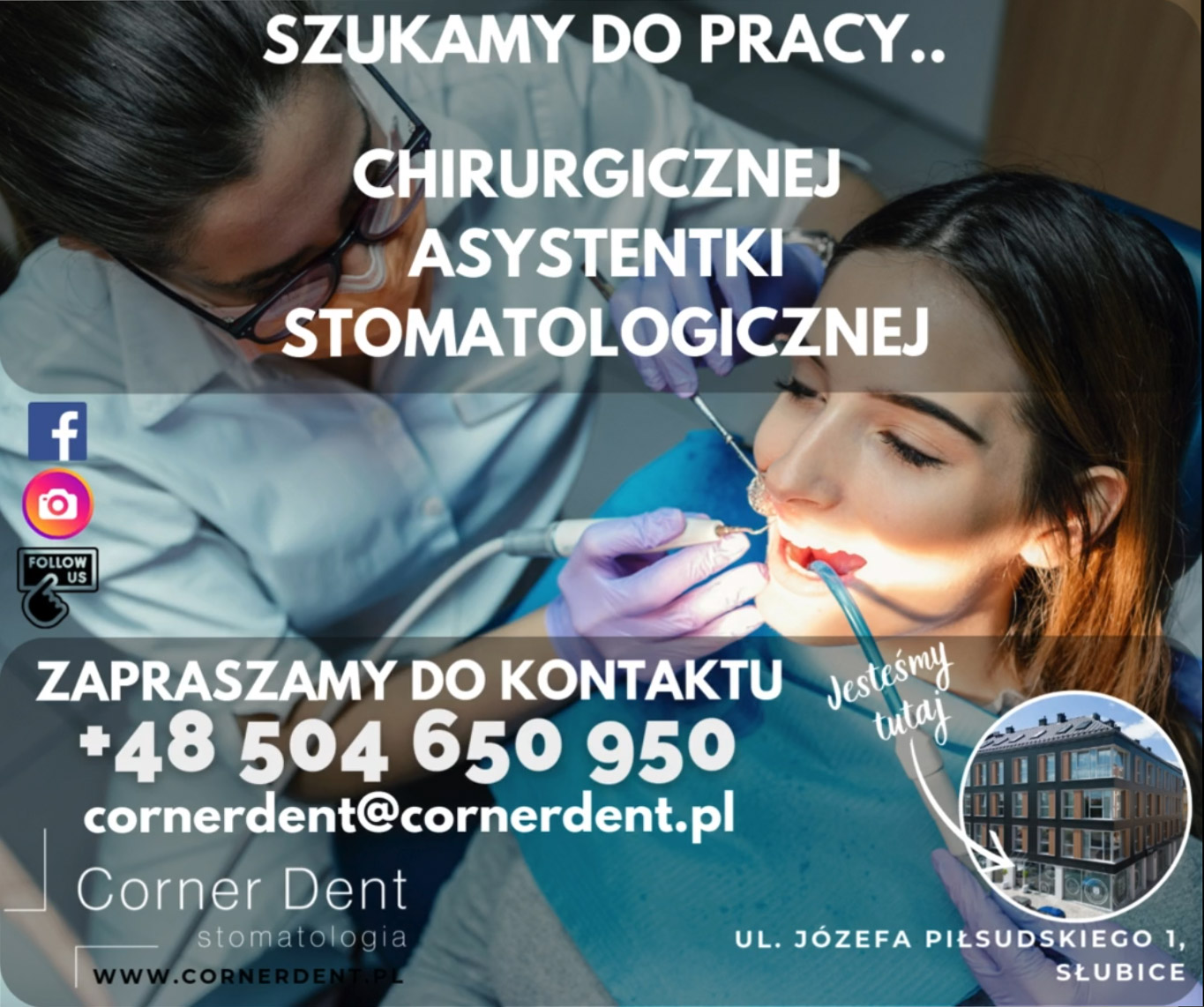 Corner Dent w Słubicach poszukuje chirurgicznej asystentki stomatologicznej