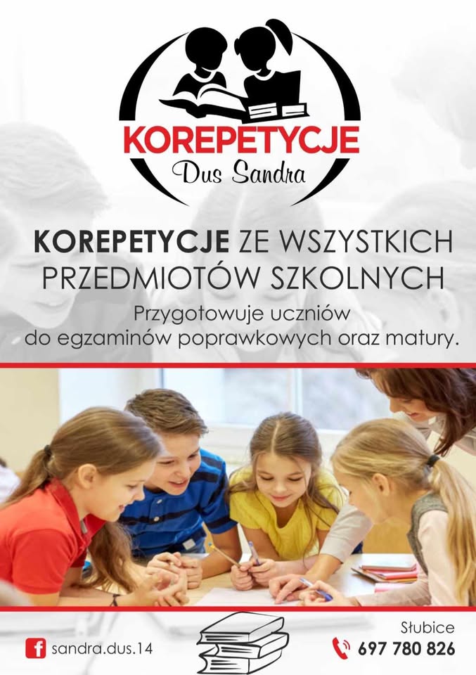 Sandra Duś - korepetycje ze wszystkich przedmiotów szkolnych